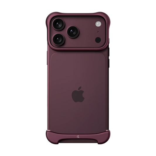 Arc Pulse Deksel i Aluminium til iPhone 18 Pro Max - Matt mørk rød