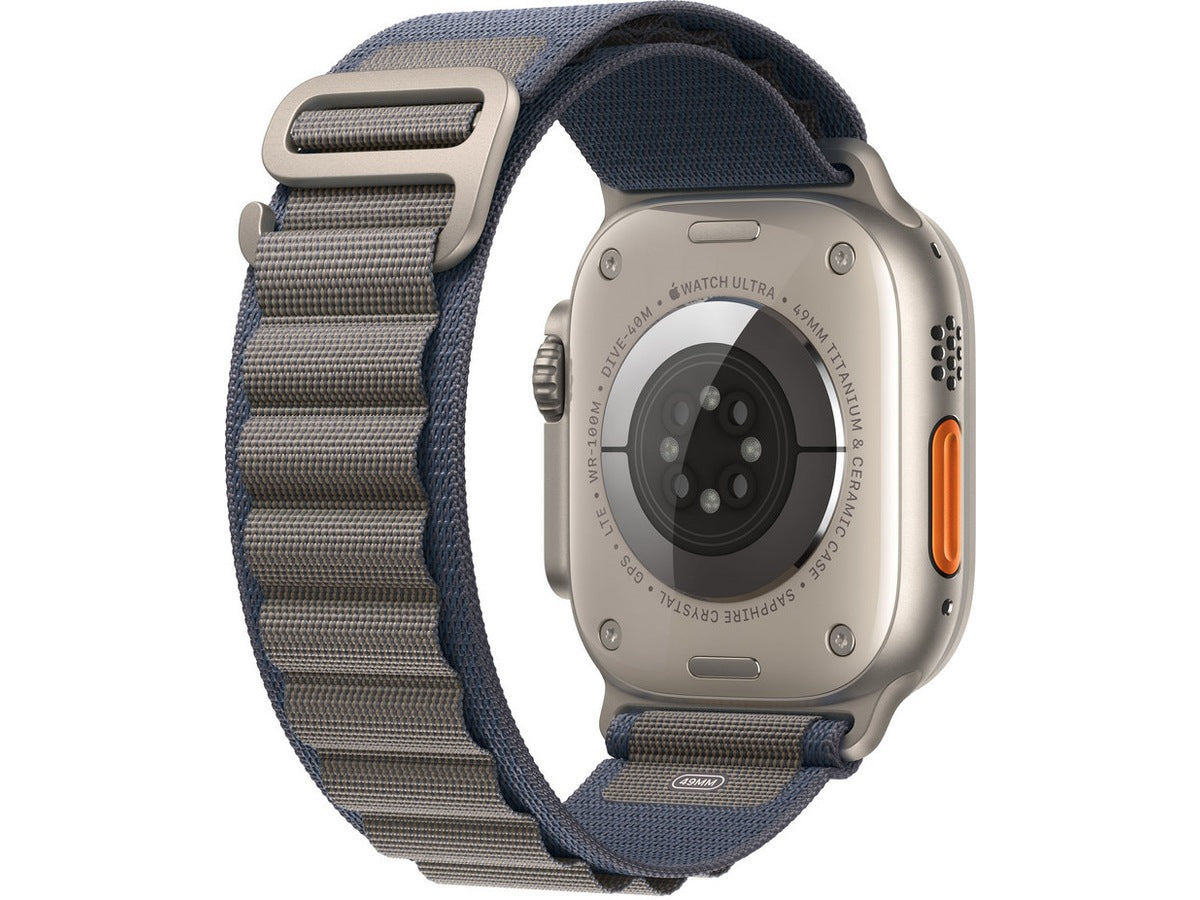 Apple Watch Ultra 2 GPS + Cellular 49mm Natural Titanium Case with Blue Alpine Loop - Medium