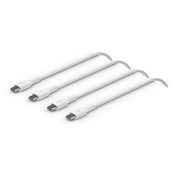Belkin USB-C til USB-C 60W Vevd Ladekabel 2m Twin Pack - Hvit