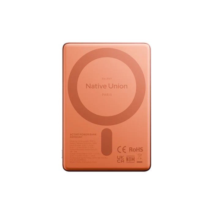 Native Union 5000 mAh Magnetisk Powerbank - Apricot