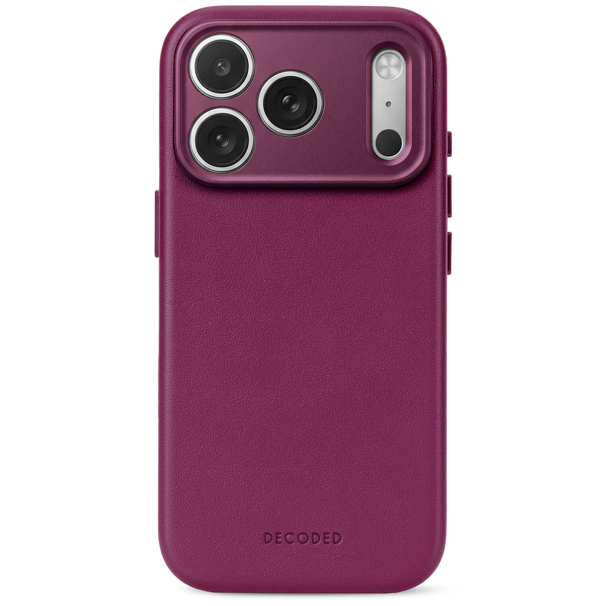Decoded MagSafe Skinndeksel til iPhone 18 Pro Max - Aubergine