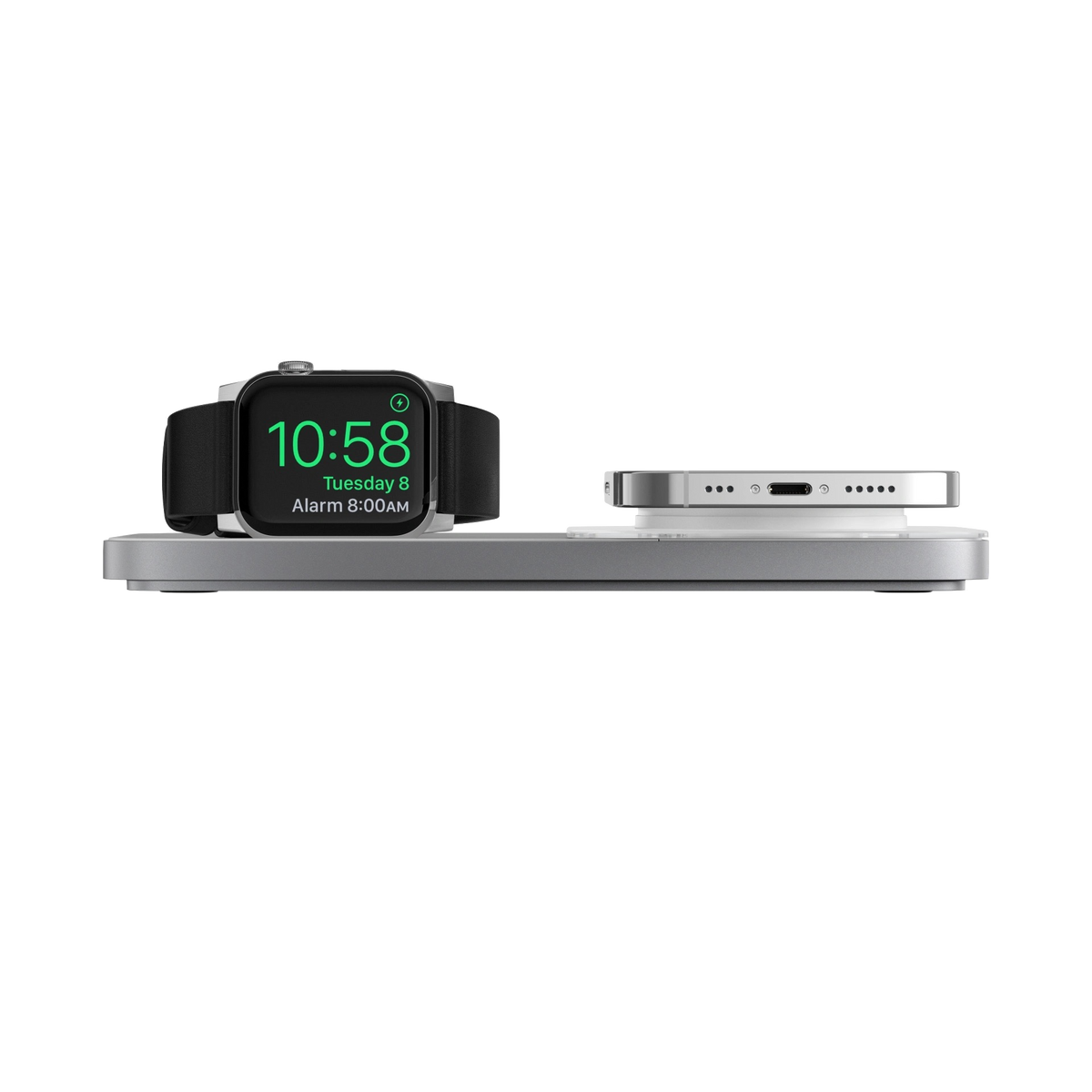 Nomad Base One Max MagSafe Trådløs Ladeplate - Sølv