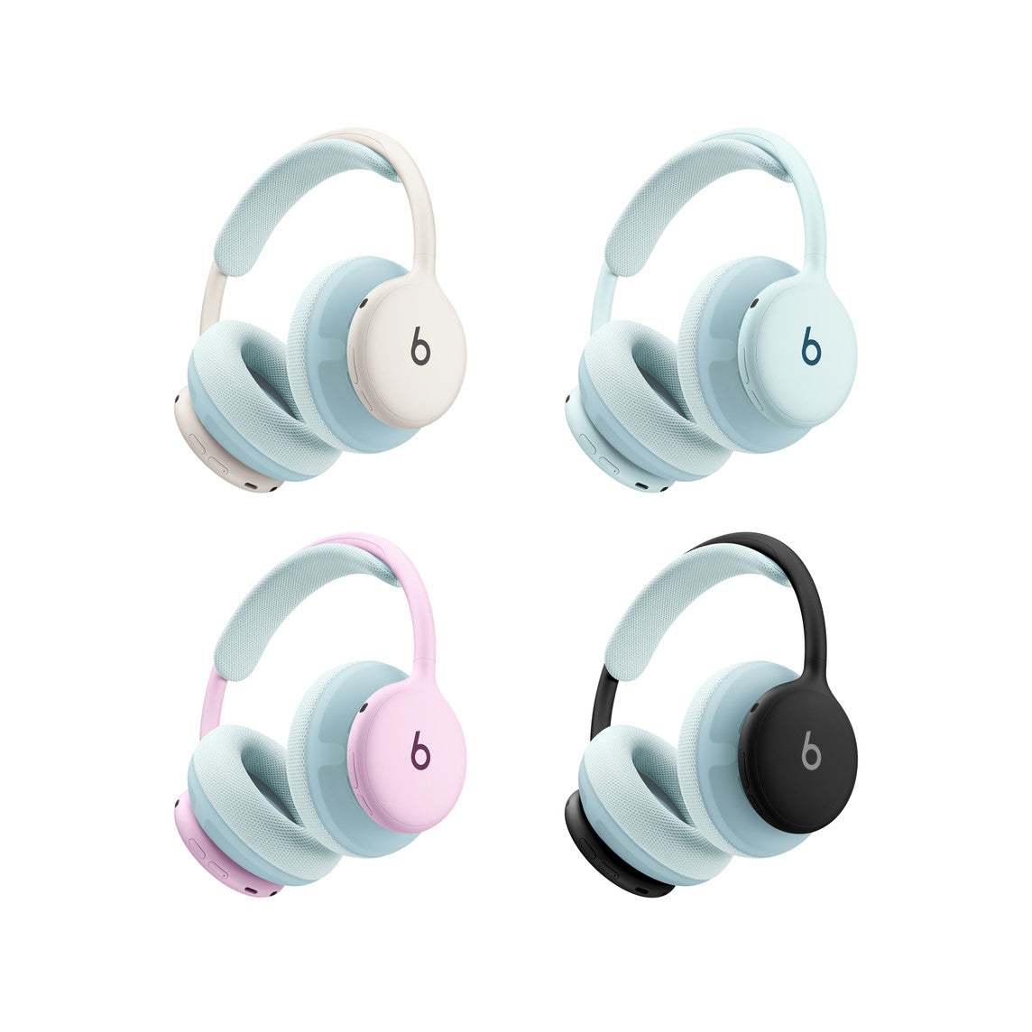 Beats 360 Cushion Kit – Performance Knit-øreputer og -polstring til hodebøyle i himmelblå