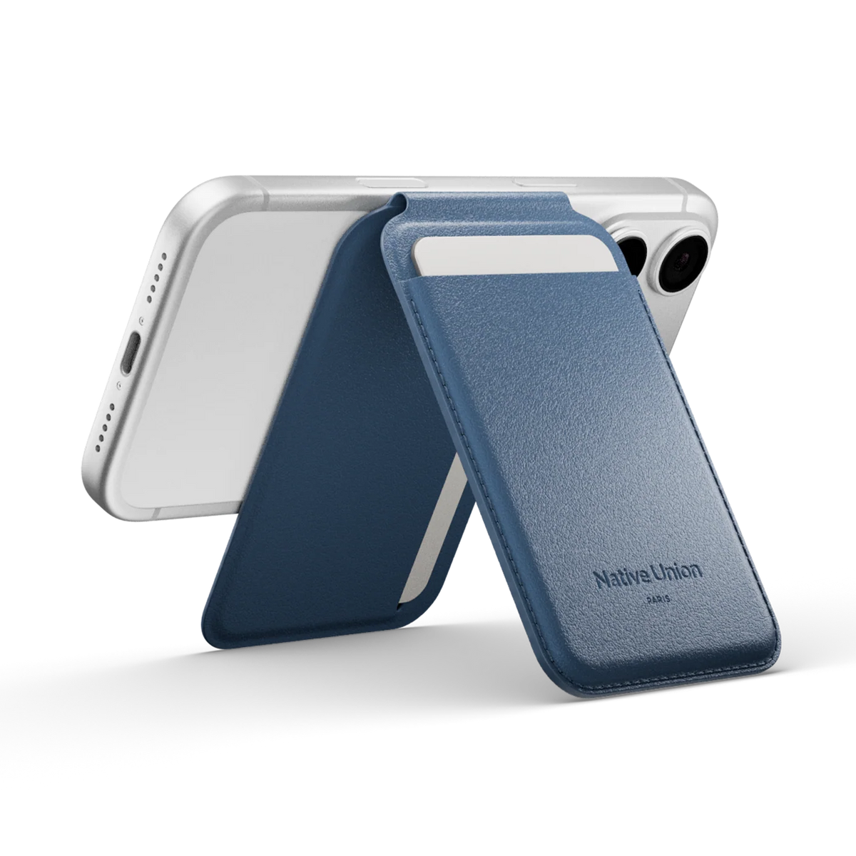 Native Union Magnetisk kortholder med stativ - Navy