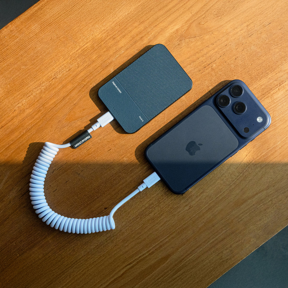 Native Union 1,2m Pop USB-C Ladekabel - Azur