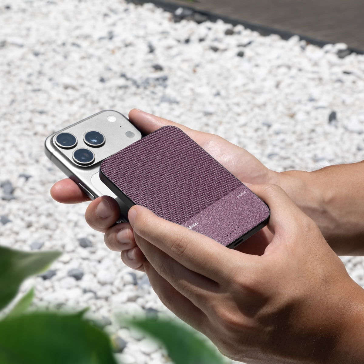 Native Union 5000 mAh SS Magnetisk Powerbank - Burgundy