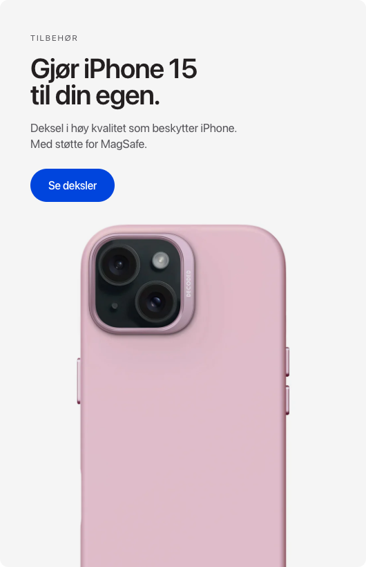 Deksel til iPhone 15 - begge