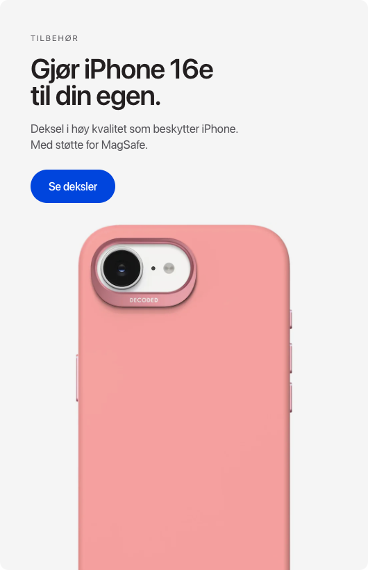 Deksel til iPhone 16e - begge