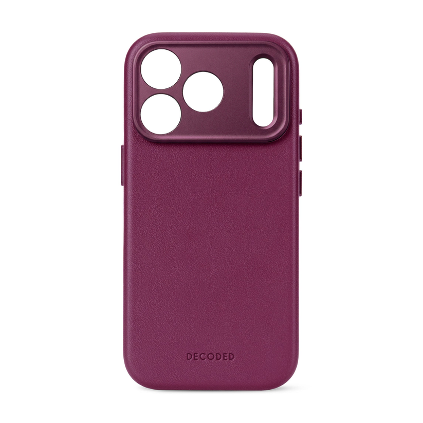 Decoded MagSafe Skinndeksel til iPhone 18 Pro Max - Aubergine