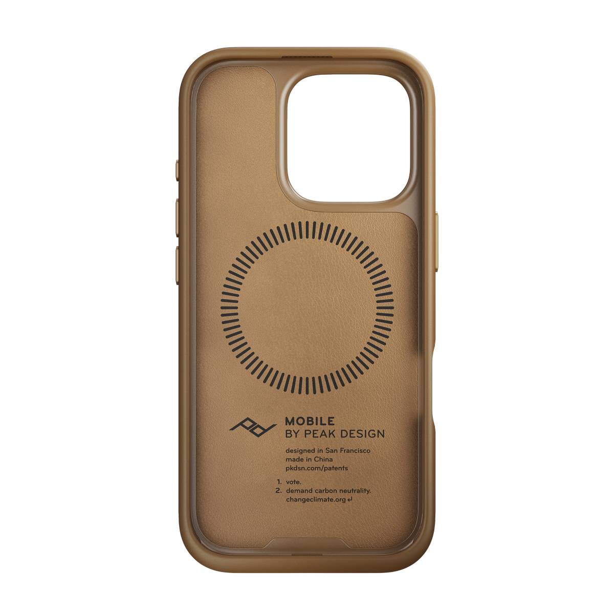 Peak Design Mobile Everyday Clarino MagSafe Deksel til iPhone 16 Pro - Tan
