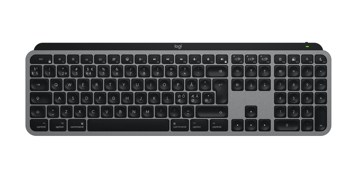 Logitech MX Keys S Tastatur for Mac - Sølvgrå