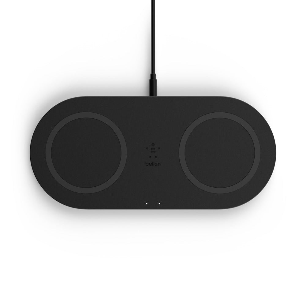 Belkin Dobbel Trådløs ladeplate - Svart